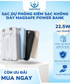 Sạc dự phòng kiêm sạc không dây Magsafe